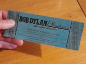 Bob Dylan replica concert ticket