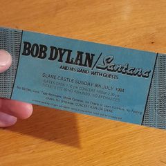 Bob Dylan replica concert ticket