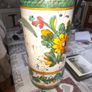 Large Majolica style or Japanese Ceramic Umbrella Stand Image 3