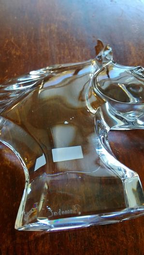 Baccarat crystal Horse figurine