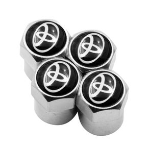 4Pcs Valve Car Wheel Tire Valve Caps For Toyota Corolla Yaris Aygo Prius RAV4 CHR Camry Auris Avensis Avalon Verso Fortuner 4Run