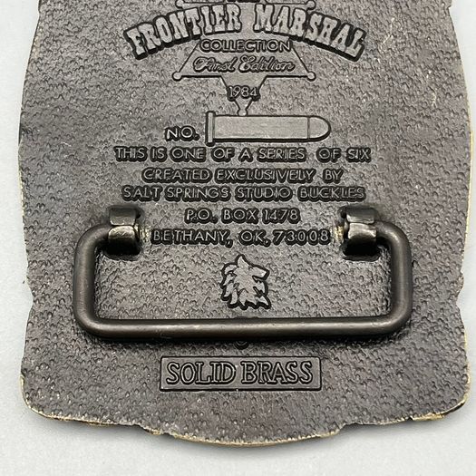 Rooster Cogburn John Wayne G&S Plated Solid Brass Vintage Belt Buckle by ADM