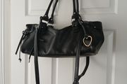 Black bershka handbag faux leather