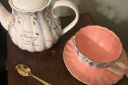 Tea Pot, Cup and Spoon Set