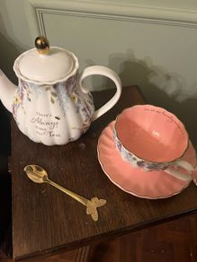 Tea Pot, Cup and Spoon Set