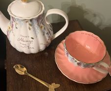 Tea Pot, Cup and Spoon Set