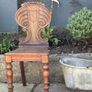 Regency shield back mahogany Hall Chair Image 3