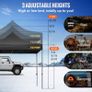 10 x 10 FT Pop Up Canopy Tent, Outdoor Patio Gazebo Tent with Removable Sidewalls and Wheeled Bag, UV Resistant Waterproof Instant Gazebo Shelter for Party, Garden, Backyard, White Image 2