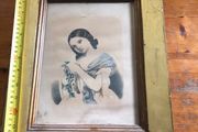 gold framed of girl 19th century