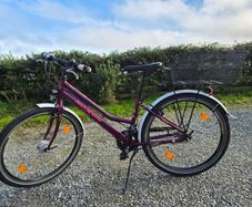 Noxon Breeze Girls' Bike - 26", 7-Speed Hub Gears, Lights & Basket