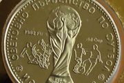Error coin Bulgaria Football world cup Spain coin stamp cover