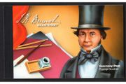 2006 Guernsey Birth Centenary of Isamard Kingdom Brunel (Engineering masterpiece building the Great Western Railways) Commemorative Stamp Booklet Mint Never Hinged (MH)