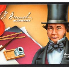 2006 Guernsey Birth Centenary of Isamard Kingdom Brunel (Engineering masterpiece building the Great Western Railways) Commemorative Stamp Booklet Mint Never Hinged (MH)