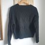Chunky Cable Knit Cardigan Size Medium Image 5