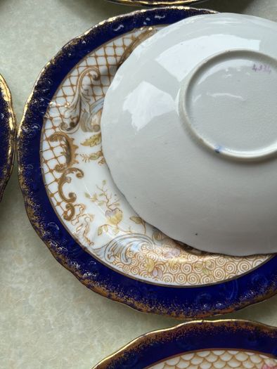 Antique 19th C5 Side Plates & 4Saucers p