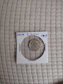 India 1/4 Rupee 1943