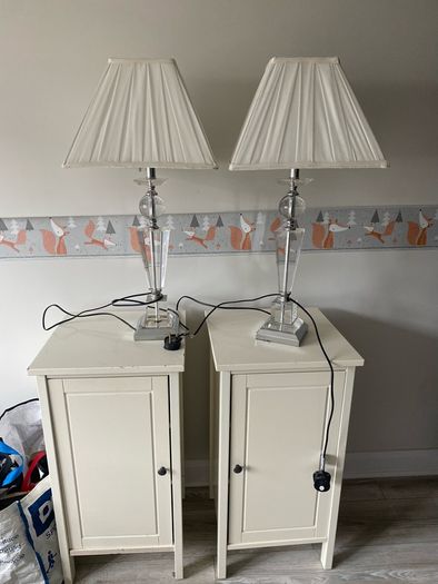2 tables and 2 lamps