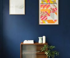 Mid Century Glazed Side Cabinet