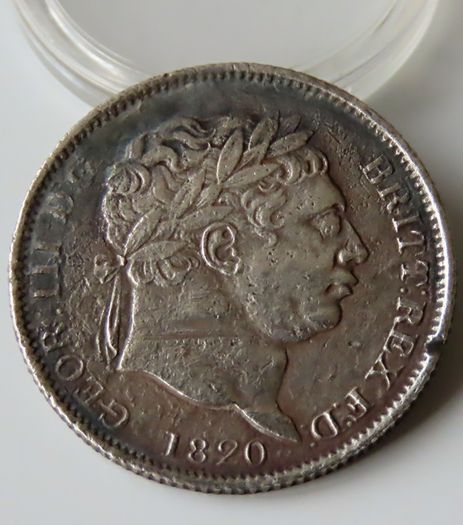1820 Silver Shilling King George III Great Britain