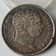 1820 Silver Shilling King George III Great Britain