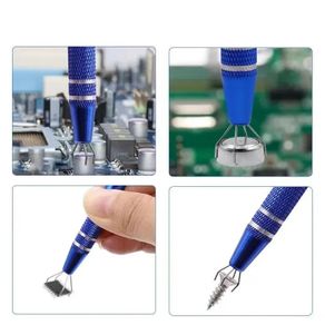 Multi-functional Ic Chip Remover Electronic Component Jewelry Picking Tool Bga Chip Clip Cross Screwdriver Aluminum Alloy Handle