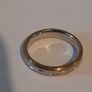 Rose Gold and silver plated meteorite ring size 7 Image 5