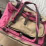 Multi-Pocket Baby Changing Bag (Pink/Beige) Image 2