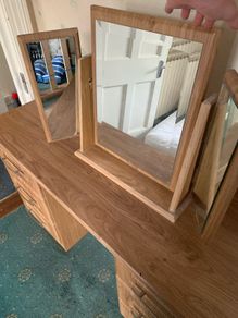 Wooden 3-Piece Dressing Table Mirror