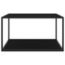 Tea Table Black with Black Glass 90x90x50 cm Image 3