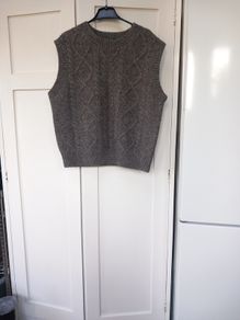 Mohair Tank Top Charcoal  (Size L.)