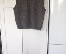 Mohair Tank Top Charcoal  (Size L.)