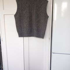 Mohair Tank Top Charcoal  (Size L.)