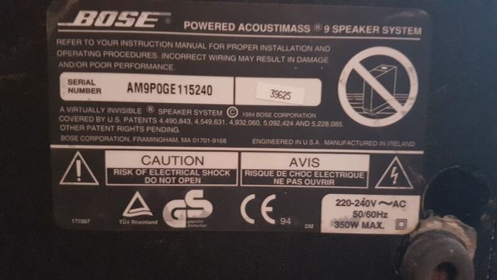 BOSE Subs JOBLOT x3 refer to photos for details