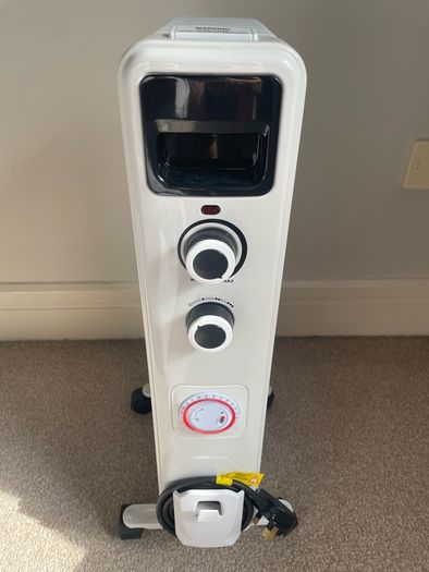 Electric Portable Oil-filled Radiator (white)