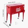 75.71 L Rolling Ice Chest, Holds up to 50 Bottles / 110 Cans, Portable Image 7