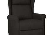 Recliner Chair Black Fabric