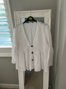 Zara linen blouse