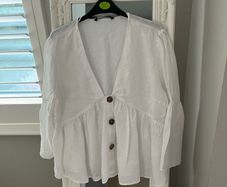 Zara linen blouse
