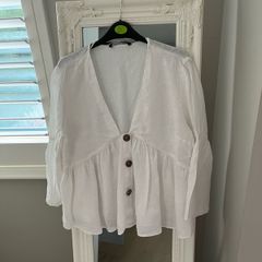 Zara linen blouse