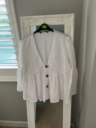 Zara linen blouse