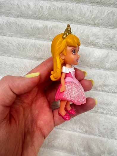 Disney Princess Mini Toddler Doll Sleeping Beauty Aurora approx. 9 cm. Used Please see photos