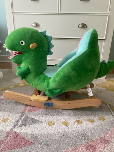 Wooden baby rocking horse (Peppa pig- George/dinosaur)