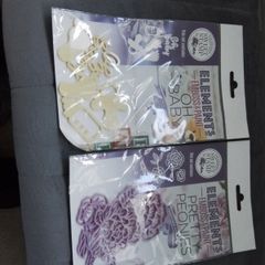Elements emboss oh baby and pretty peonies