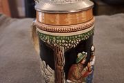 Vintage German Lidded Beer Stein DBGM
