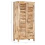 Wardrobe 90x50x180 cm Solid Mango Wood Image 9
