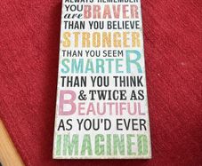 wall sign wooden