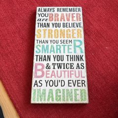 wall sign wooden