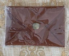 Rustic Pine leather business card holder