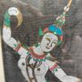 Vintage Framed Thai Silk Painting Image 5