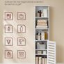 Tall boy bathroom cabinet rustic brown or white Image 3